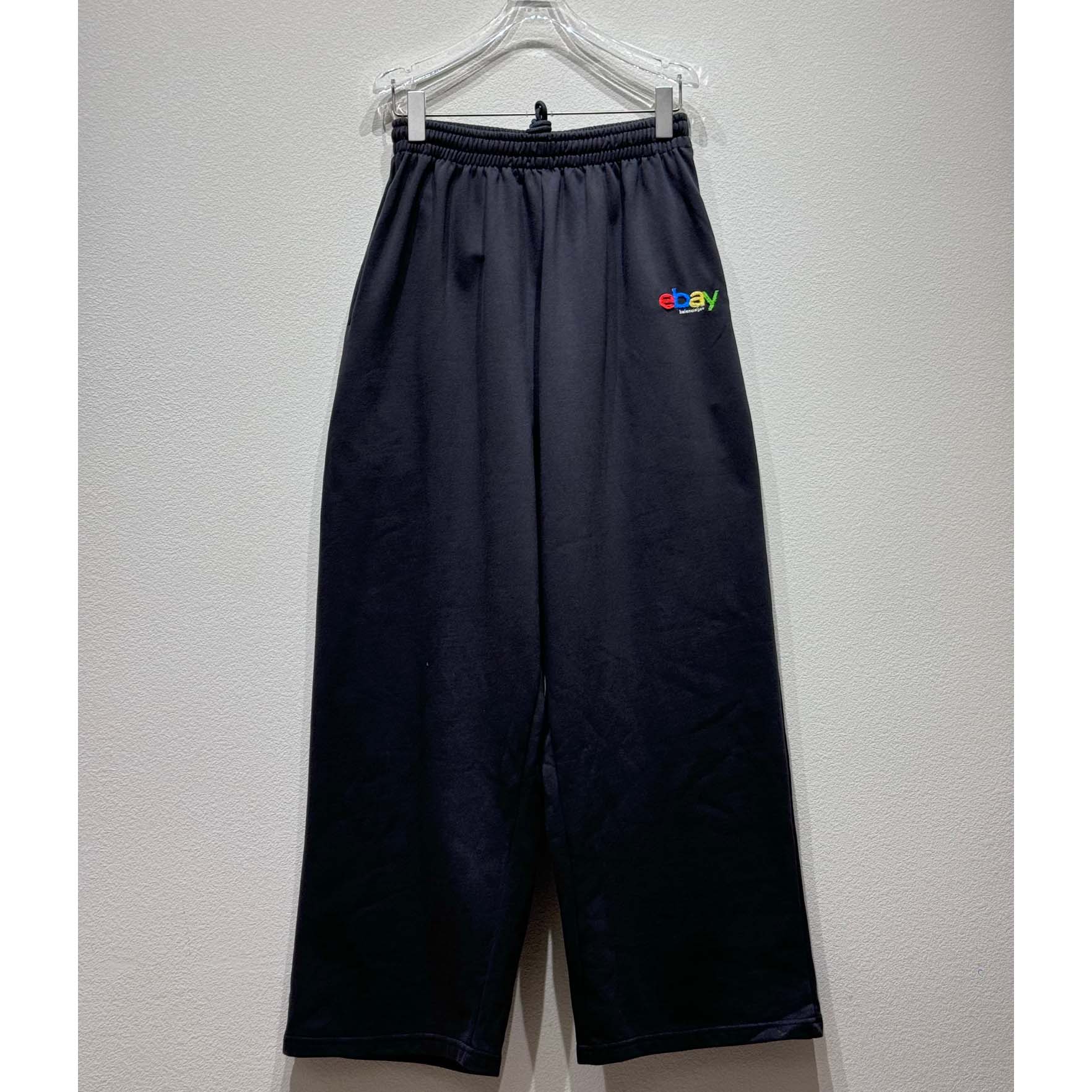 Balenciaga eBay Baggy Sweatpants In Washed Black  - PerfectKickZ