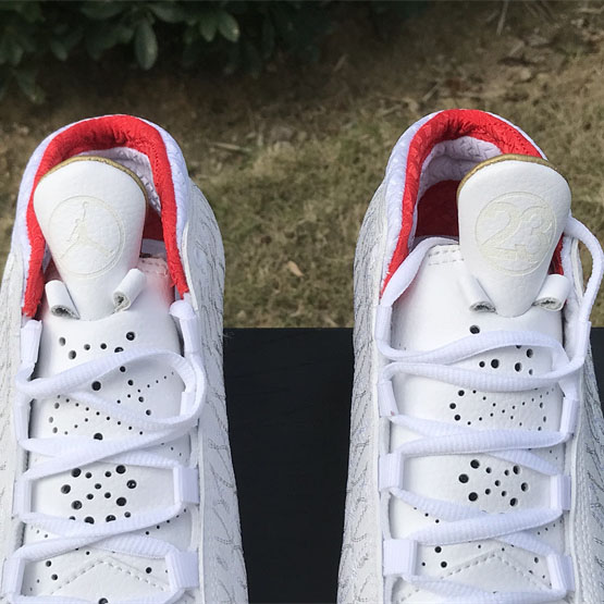 Jordan Air Jordan 23 White Varsity Red Sneaker   318376-161 - PerfectKickZ