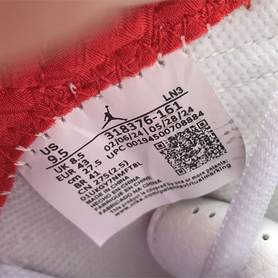 Jordan Air Jordan 23 White Varsity Red Sneaker   318376-161 - PerfectKickZ