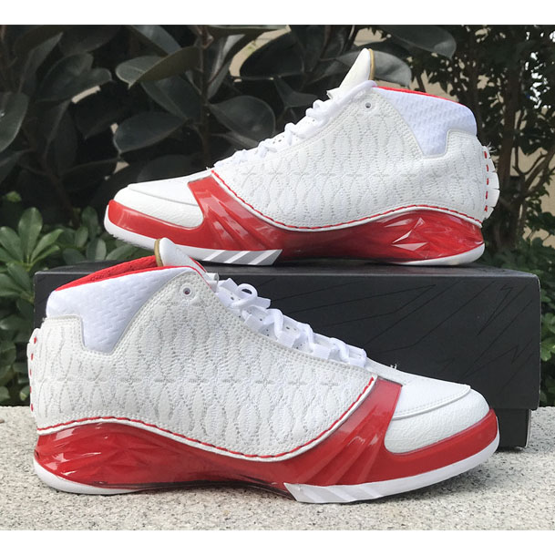 Jordan Air Jordan 23 White Varsity Red Sneaker   318376-161 - PerfectKickZ