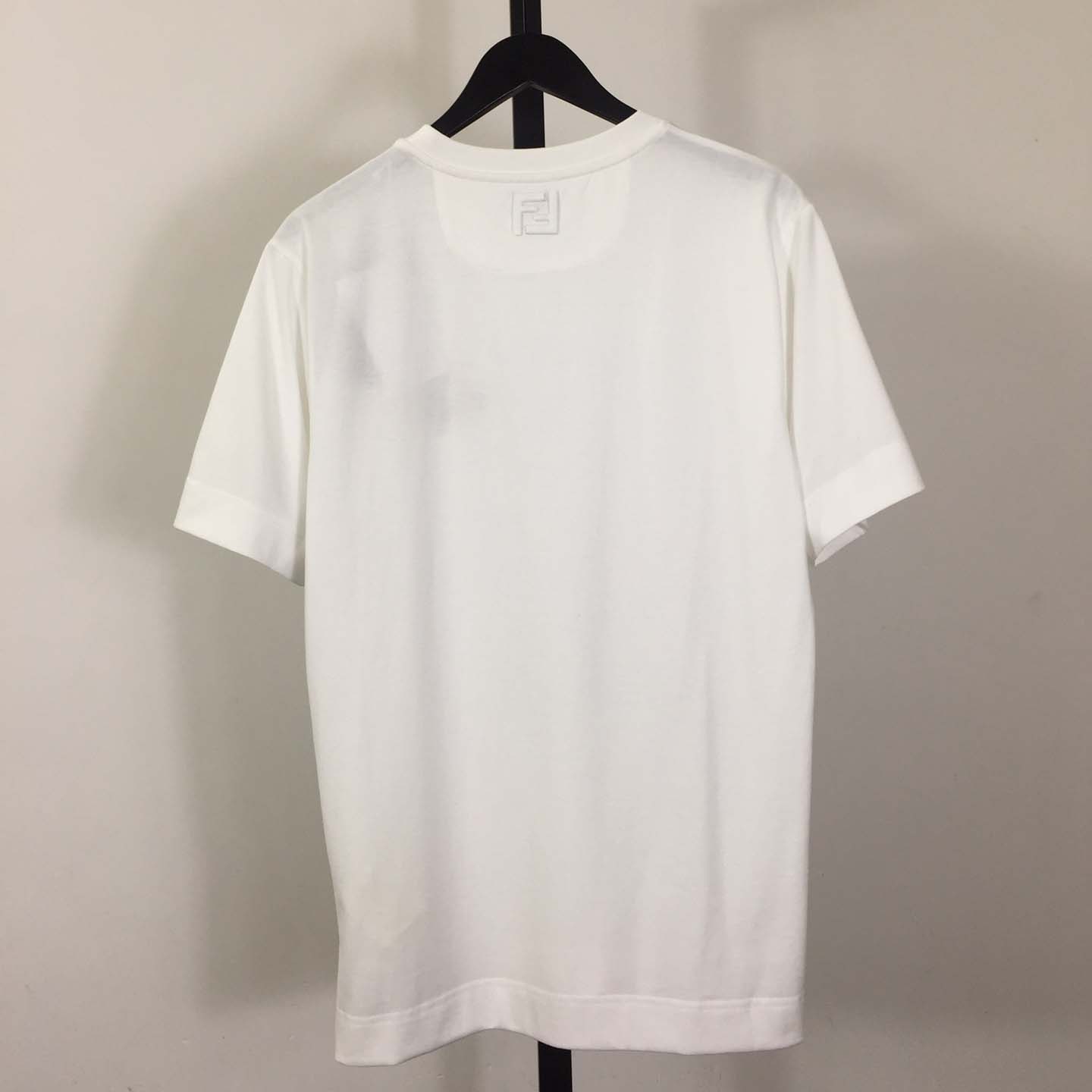 Fendi White Cotton Fendilicious T-shirt - PerfectKickZ