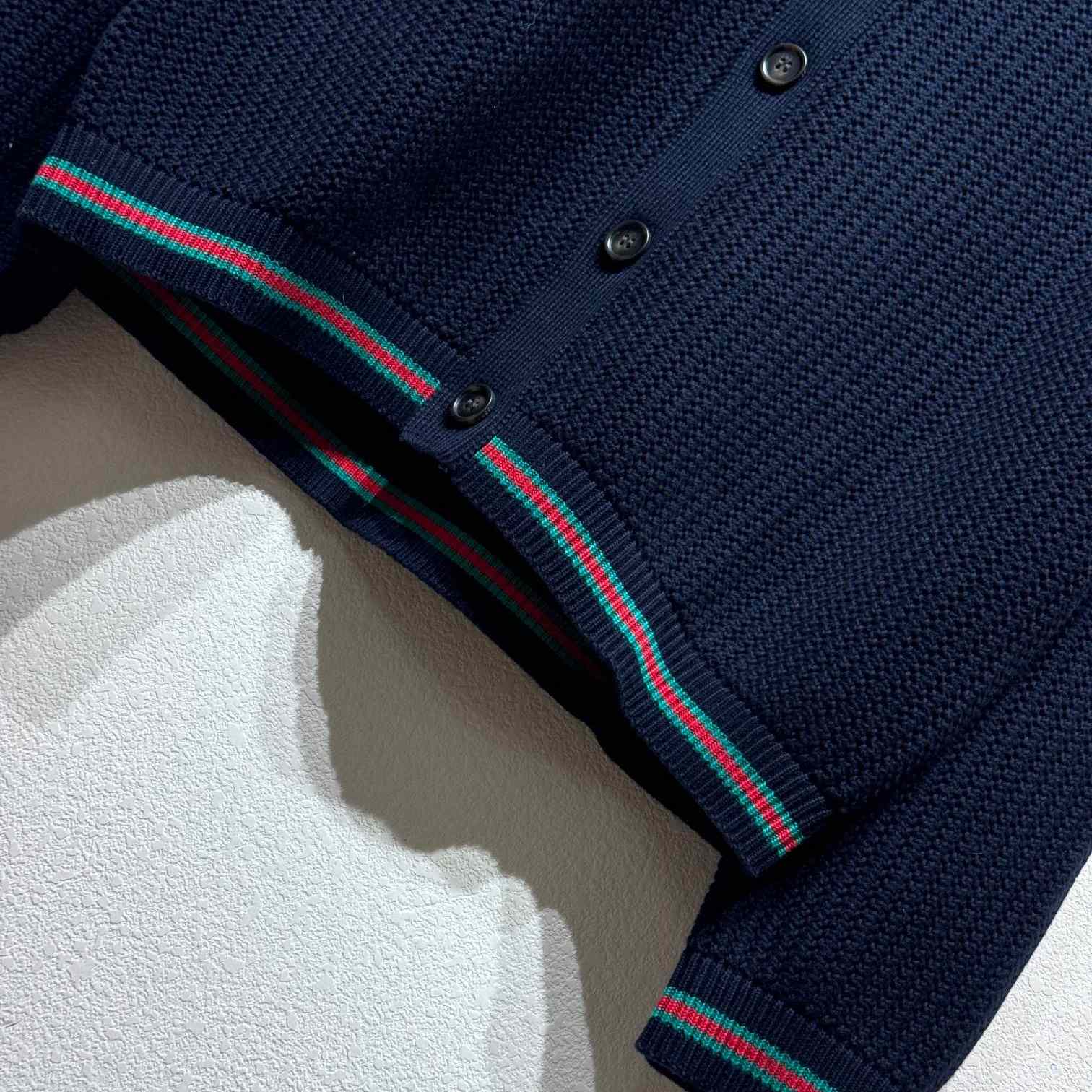 Gucci Ajour Cotton Knit Cardigan With Web - PerfectKickZ