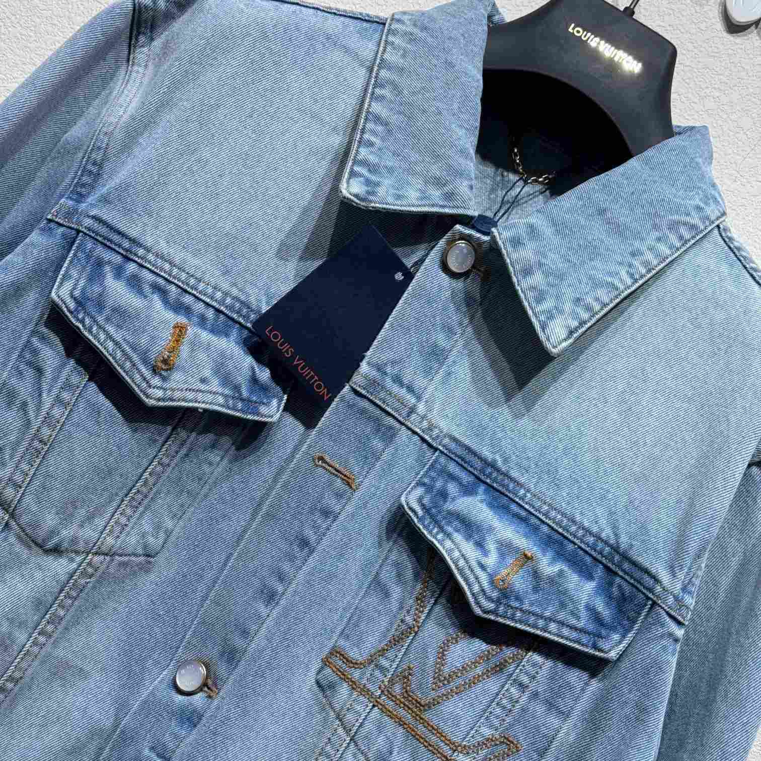 Louis Vuitton Denim Trucker Jacket  1AGINY - PerfectKickZ