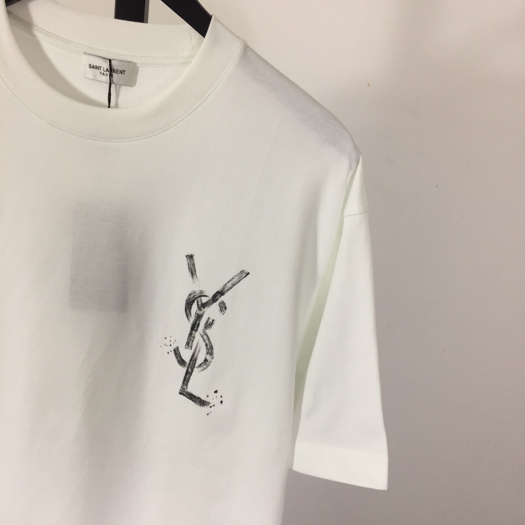 Saint Laurent Cotton-jersey T-shirt  - PerfectKickZ