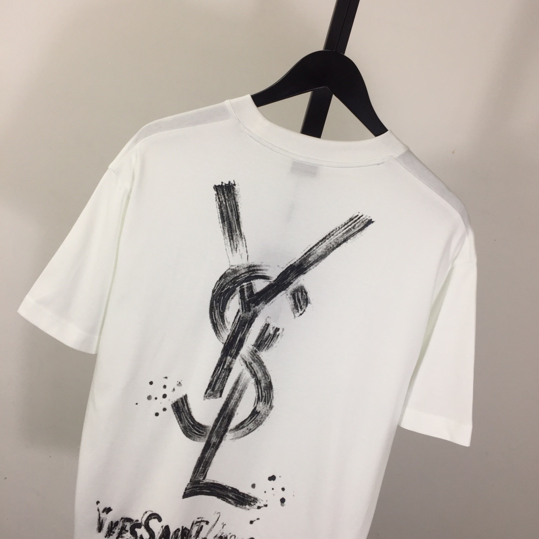 Saint Laurent Cotton-jersey T-shirt  - PerfectKickZ
