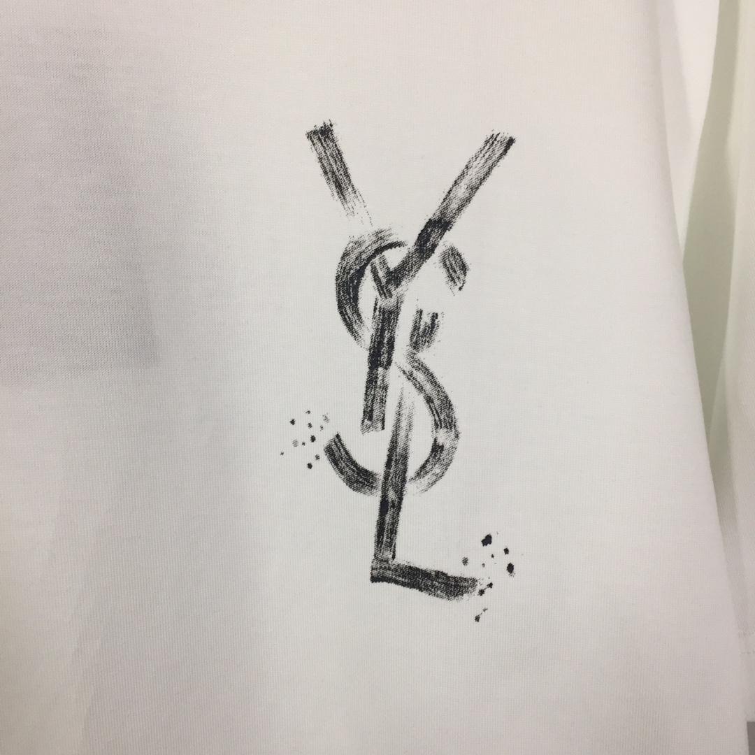Saint Laurent Cotton-jersey T-shirt  - PerfectKickZ