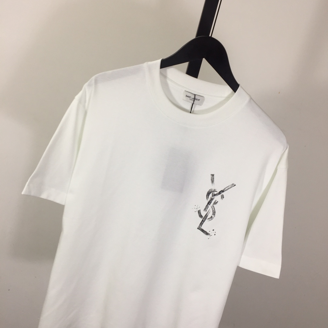 Saint Laurent Cotton-jersey T-shirt  - PerfectKickZ