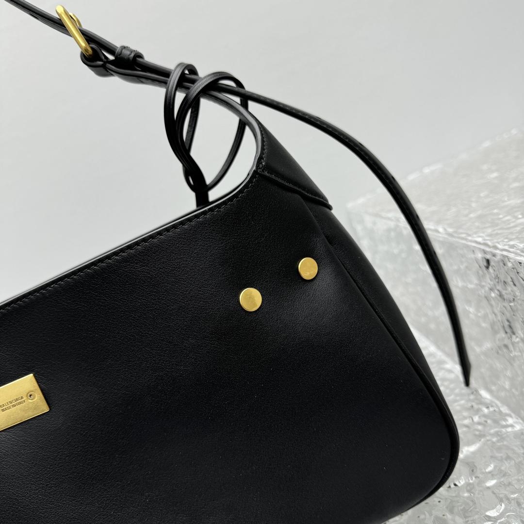 Balenciaga Bel Air Small Shoulder Bag In Black  - PerfectKickZ
