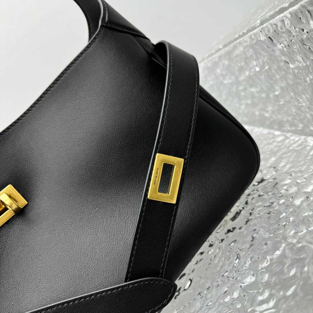 Balenciaga Bel Air Small Shoulder Bag In Black  - PerfectKickZ