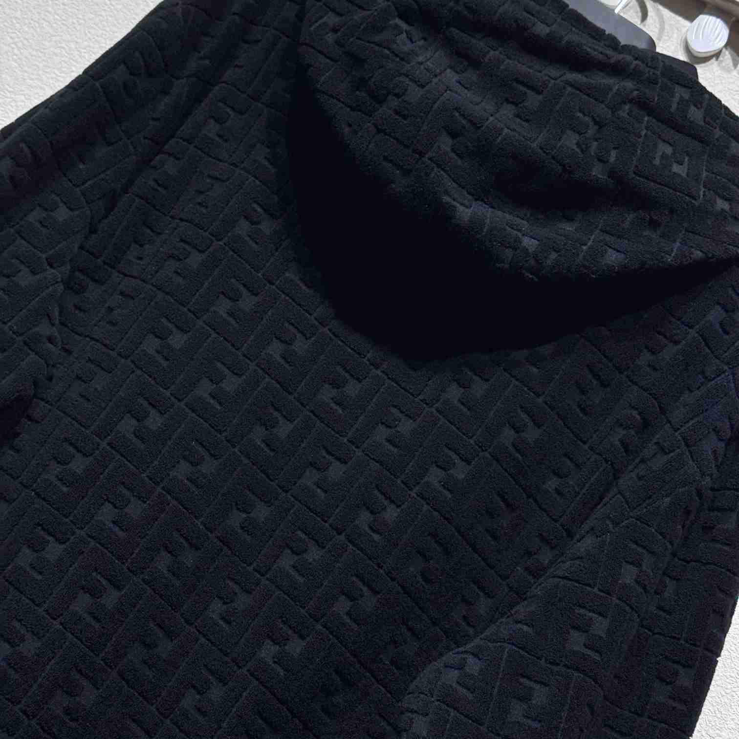 Fendi Black FF Terry Sweatshirt - PerfectKickZ