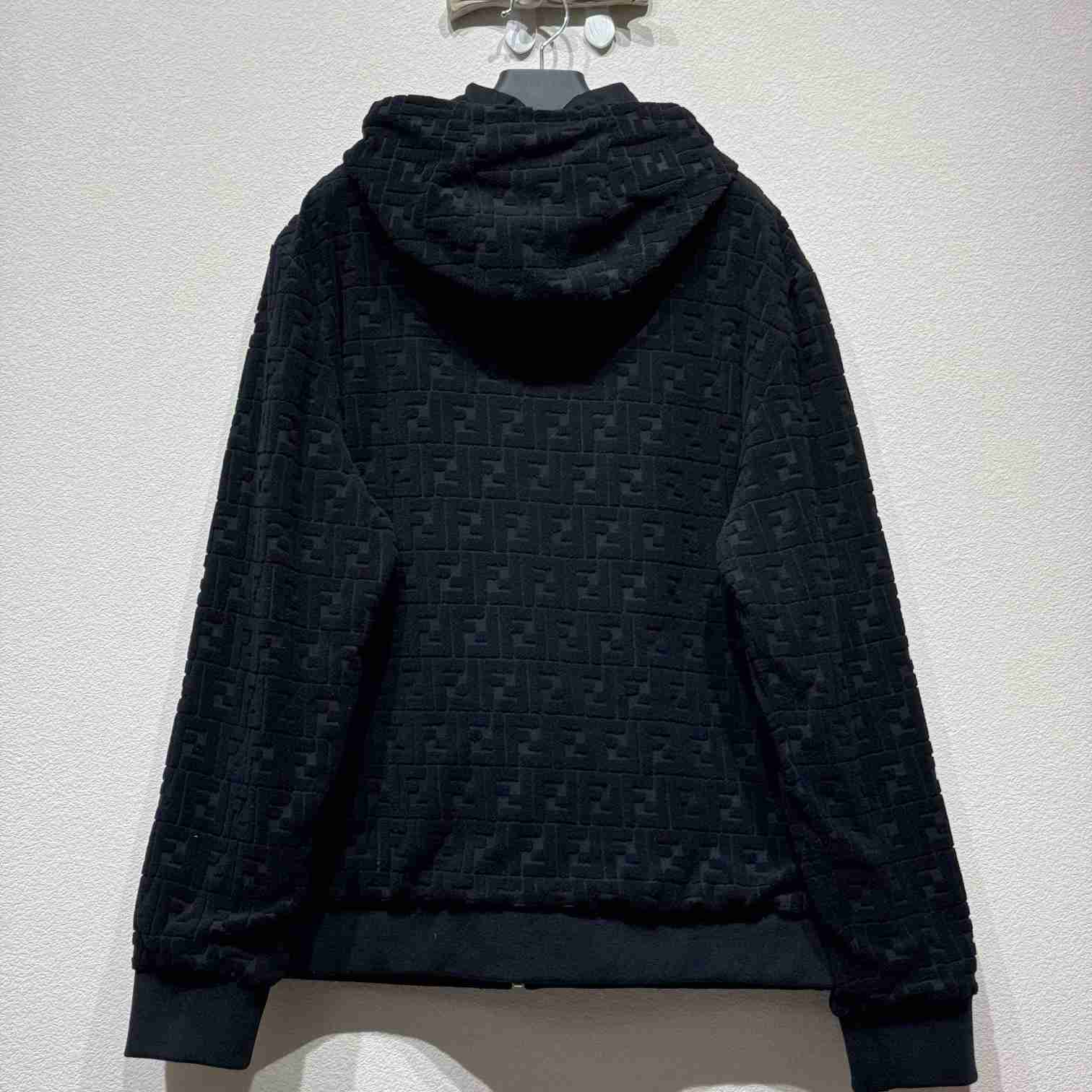 Fendi Black FF Terry Sweatshirt - PerfectKickZ