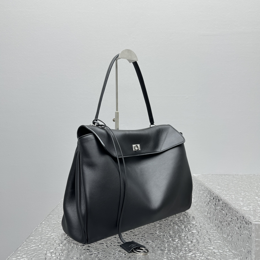 Balenciaga Rodeo Large Handbag In Black - PerfectKickZ