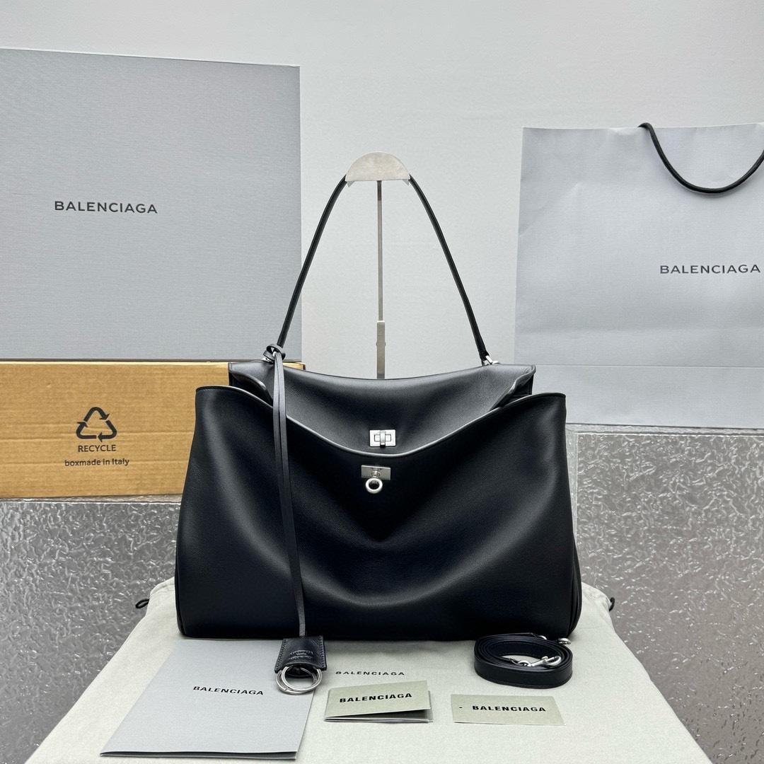 Balenciaga Rodeo Large Handbag In Black - PerfectKickZ