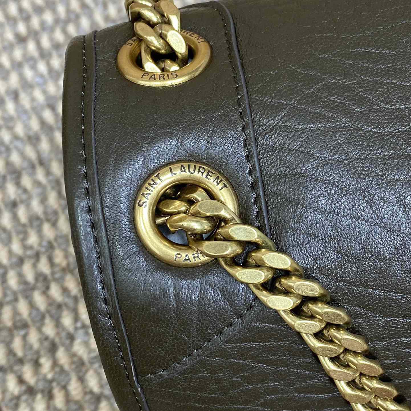 Saint Laurent Niki Medium In Grained Lambskin - PerfectKickZ