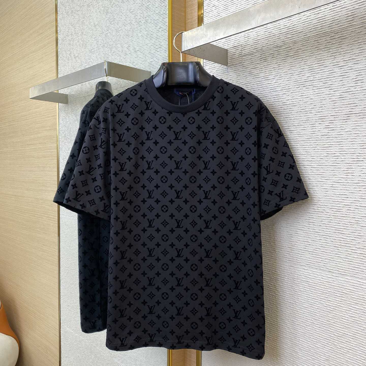 Louis Vuitton Graphic Jacquard Short-Sleeved Crewneck - PerfectKickZ