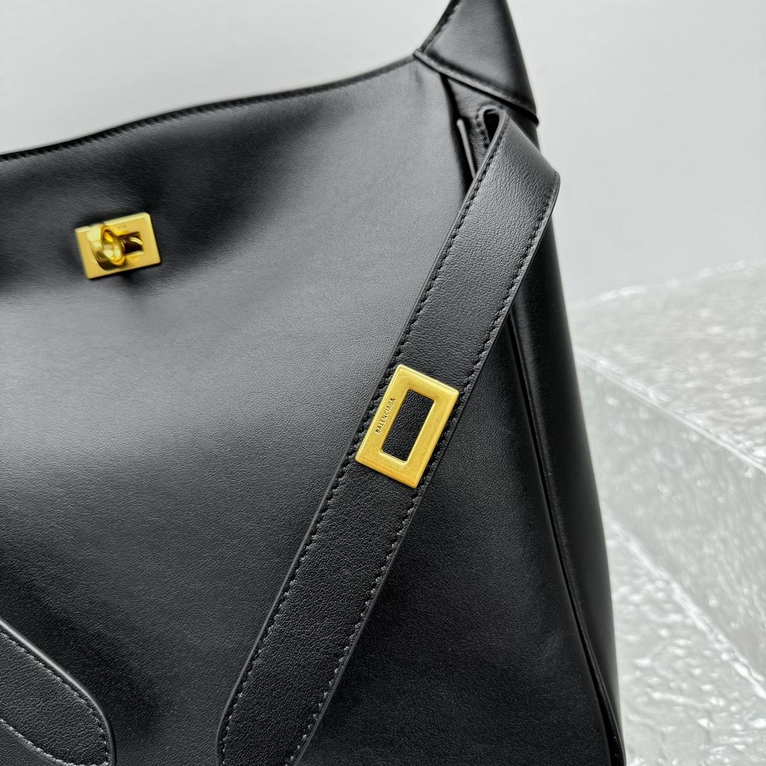 Balenciaga Bel Air Small Hobo Bag In Black  - PerfectKickZ