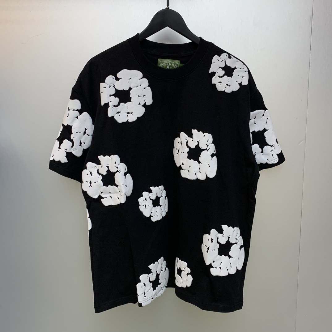 Denim Tears Cotton T-shirt In Black - PerfectKickZ