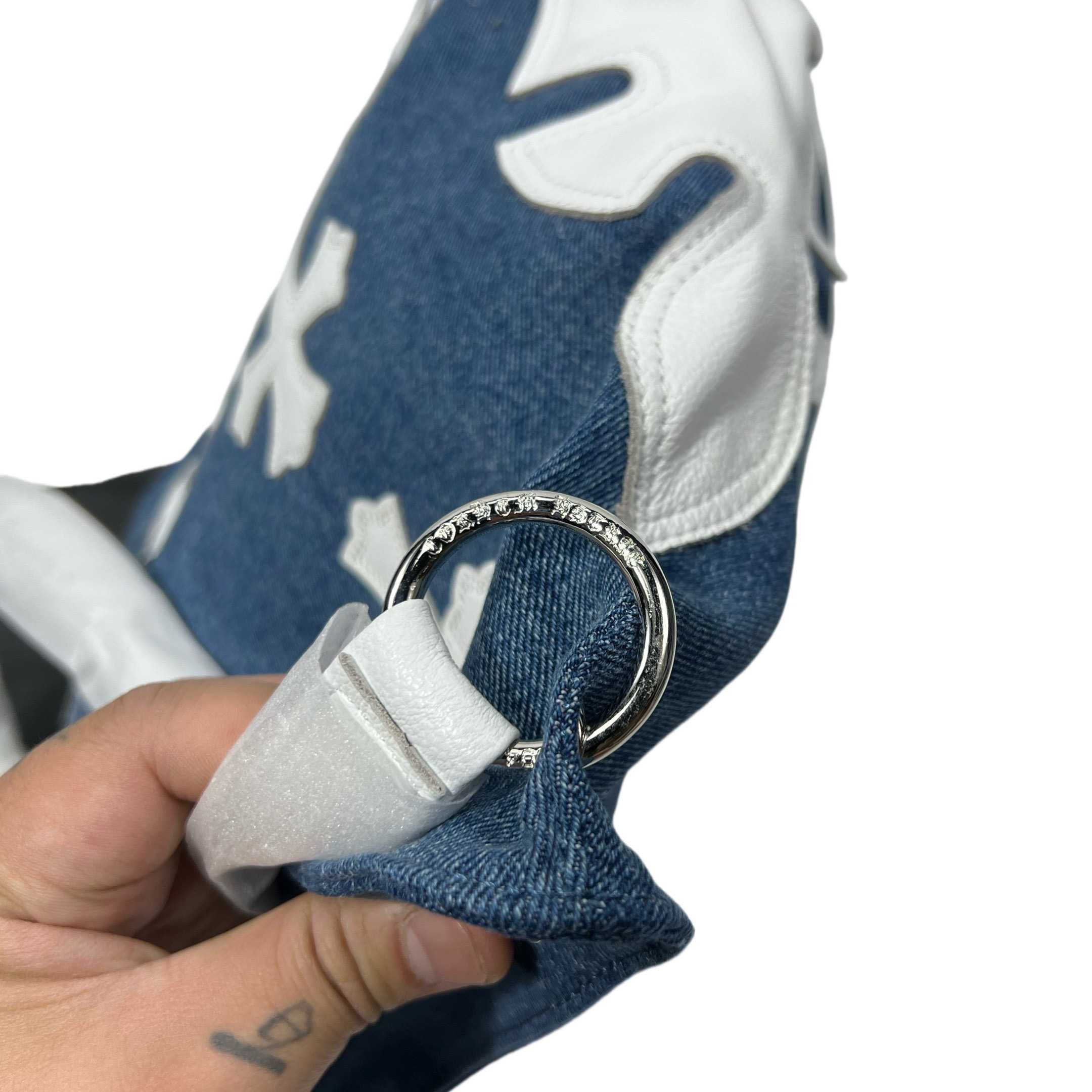 Chrome Heart Denim Shoulder Bag  (40-30-11cm) - PerfectKickZ