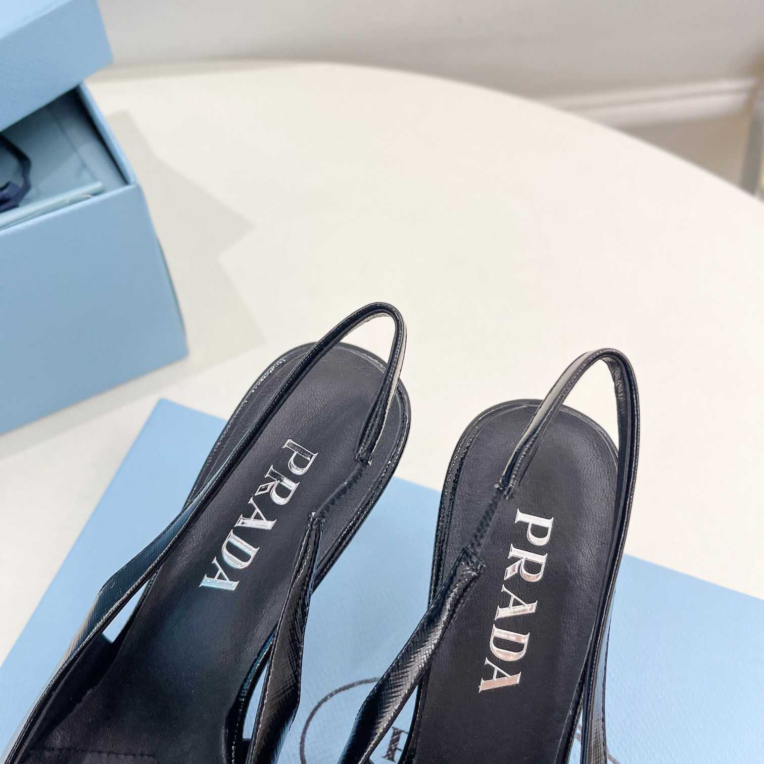 Prada Leather Slingback Pumps - PerfectKickZ