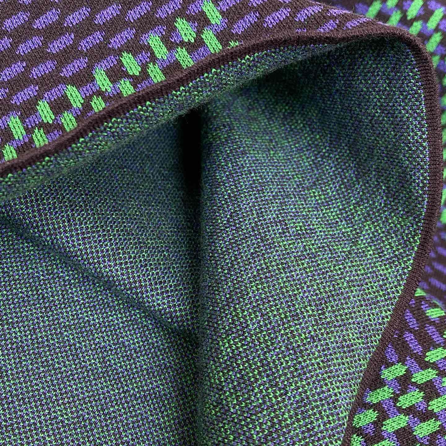 Louis Vuitton Jacquard Damier Short-Sleeved Cotton Crewneck  1AHBCW - PerfectKickZ