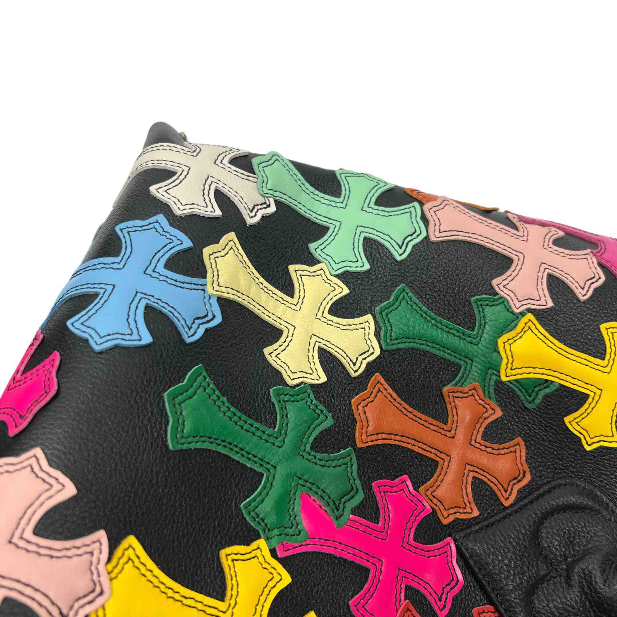 Chrome Hearts All-Over Cross Patch Leather Tote Bag  （47-29-12cm） - PerfectKickZ