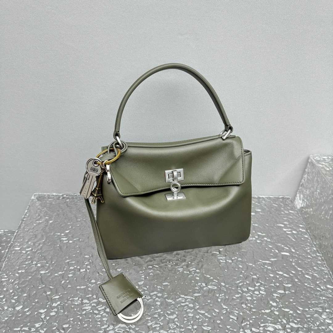 Balenciaga Rodeo Mini Handbag In Khaki   - PerfectKickZ
