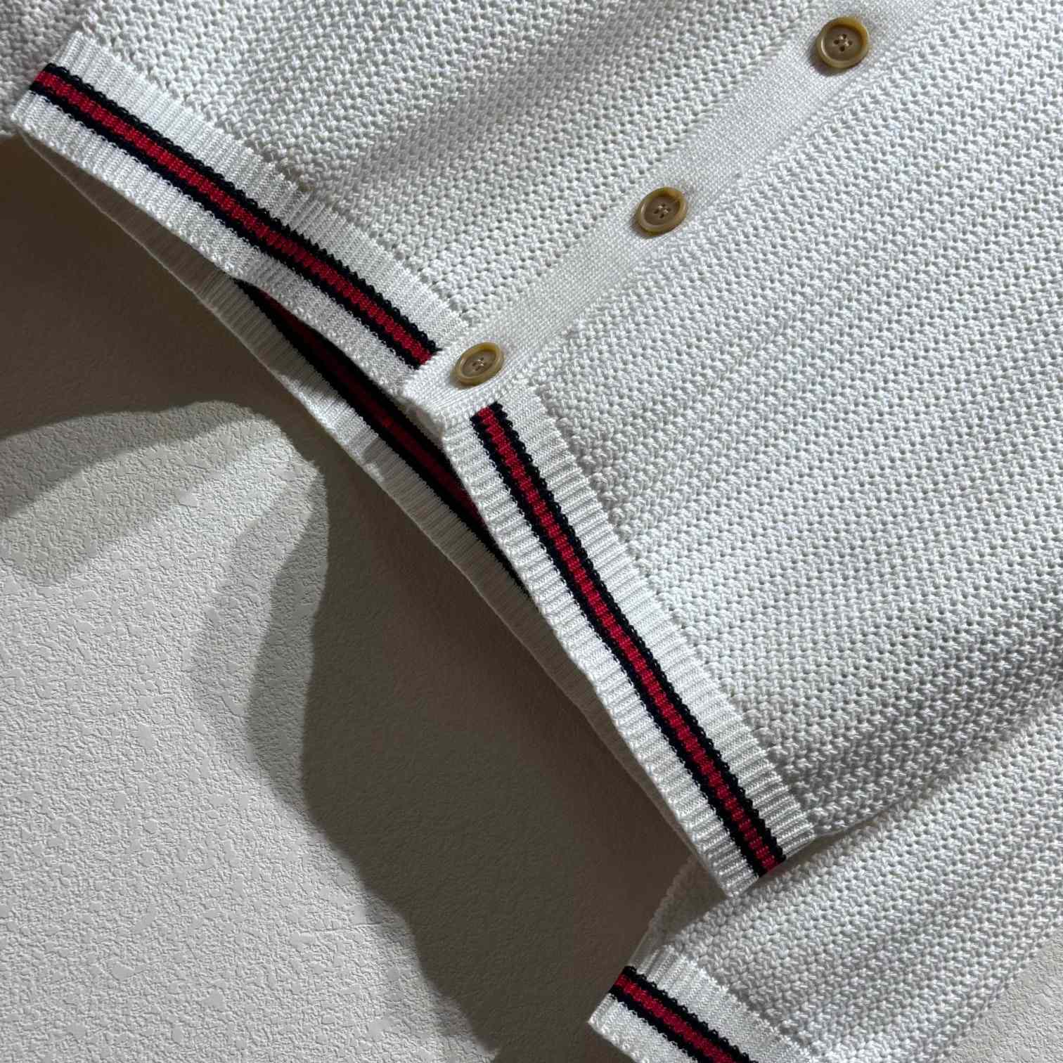 Gucci Ajour Cotton Knit Cardigan With Web - PerfectKickZ