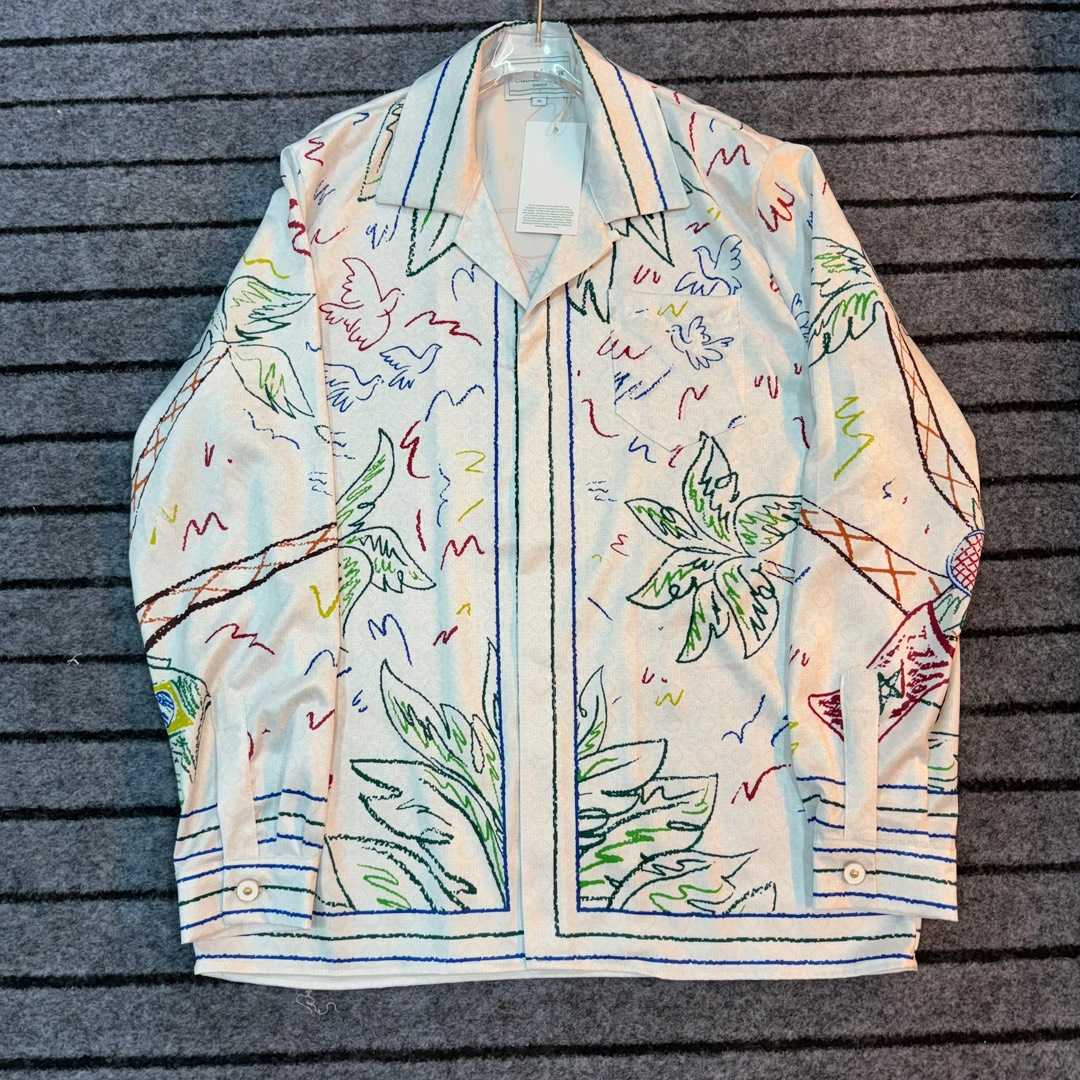 Casablanca Crayon Tennis Club Shirt  - PerfectKickZ