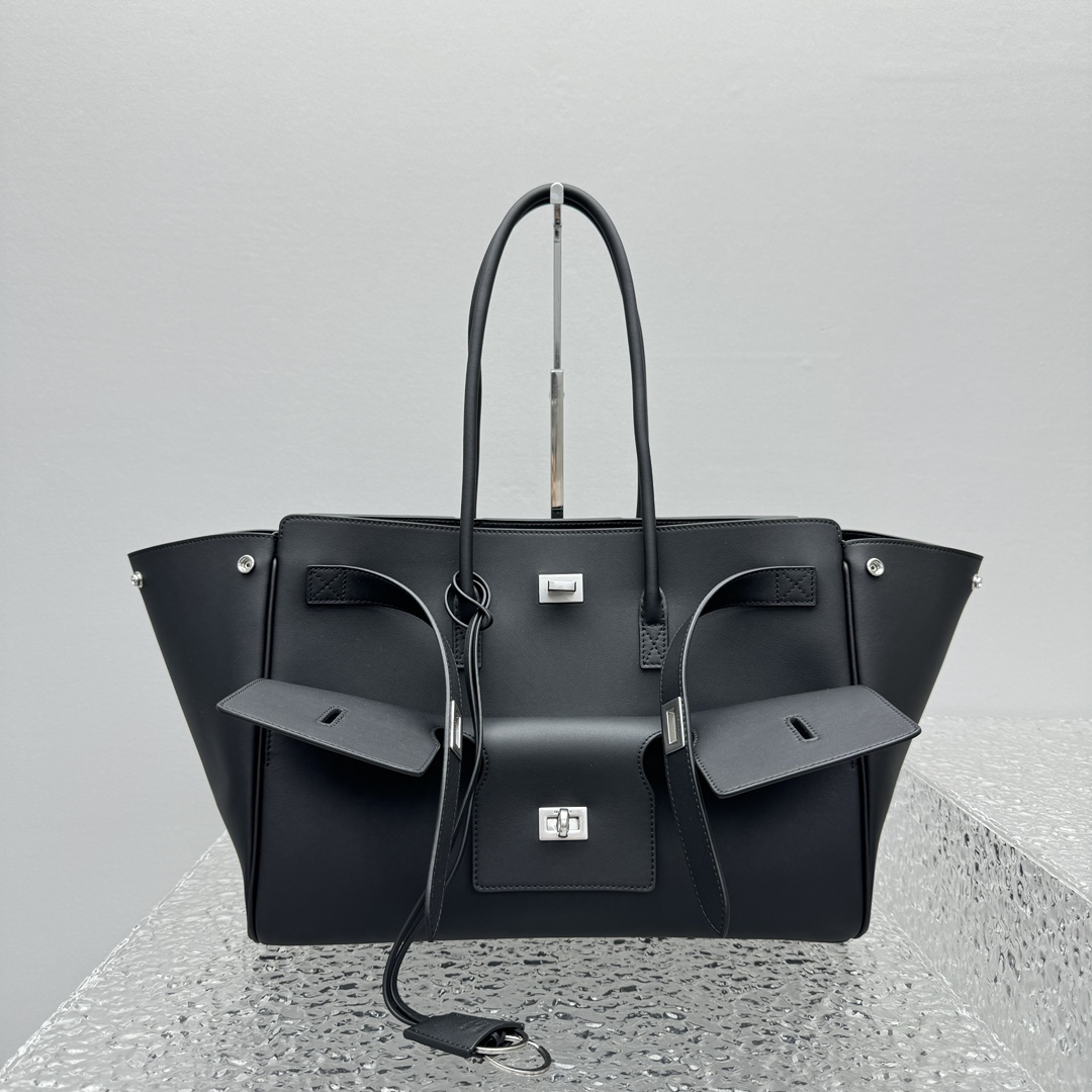 Balenciaga Bel Air Medium Carry All Bag In Black  - PerfectKickZ