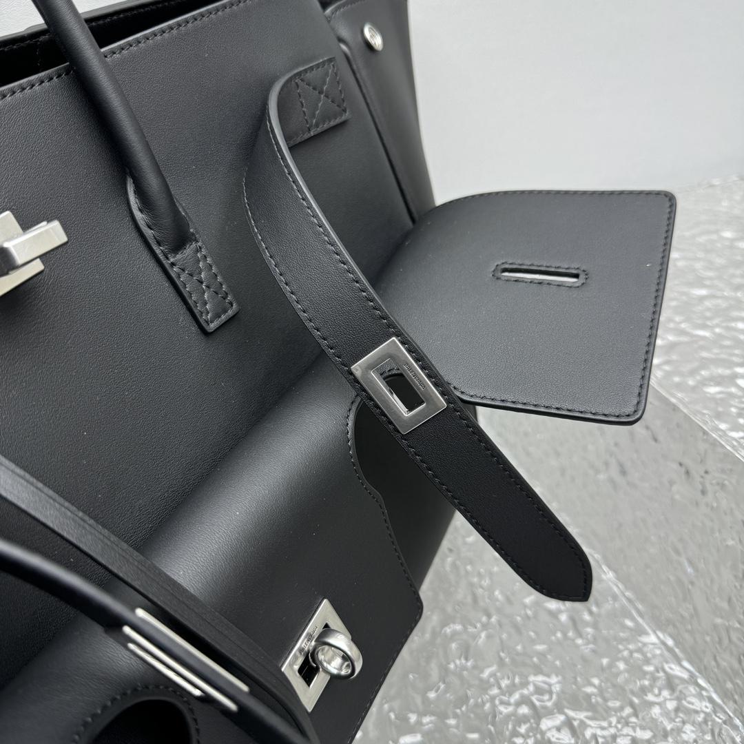 Balenciaga Bel Air Medium Carry All Bag In Black  - PerfectKickZ