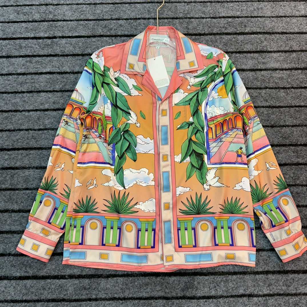 Casablanca Male Multi Silk Shirts - PerfectKickZ