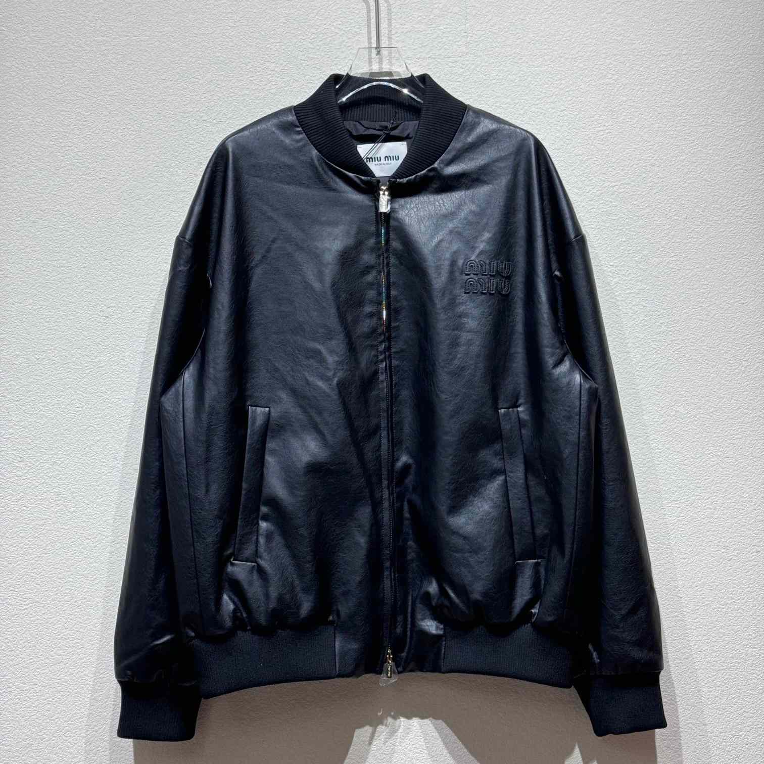 Miu Miu Logo-appliqué Bomber Jacket - PerfectKickZ