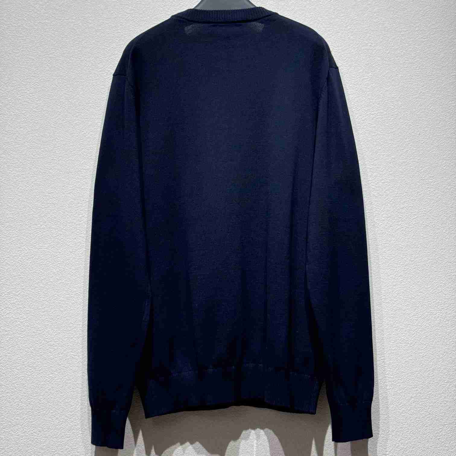 Fendi Navy Blue Wool Jumper - PerfectKickZ