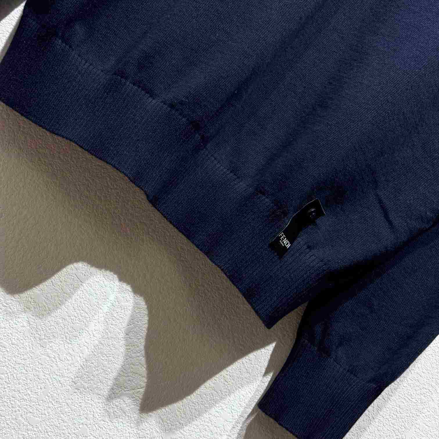 Fendi Navy Blue Wool Jumper - PerfectKickZ