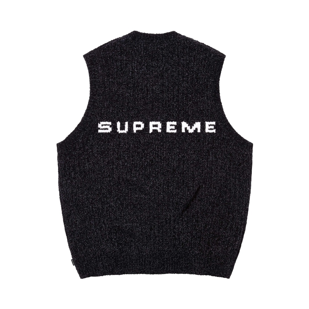 Supreme Chenille Sweater Vest  - PerfectKickZ
