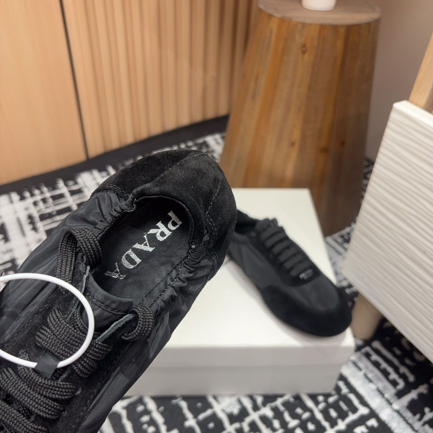 Prada Collapse Re-Nylon And Suede Sneakers - PerfectKickZ