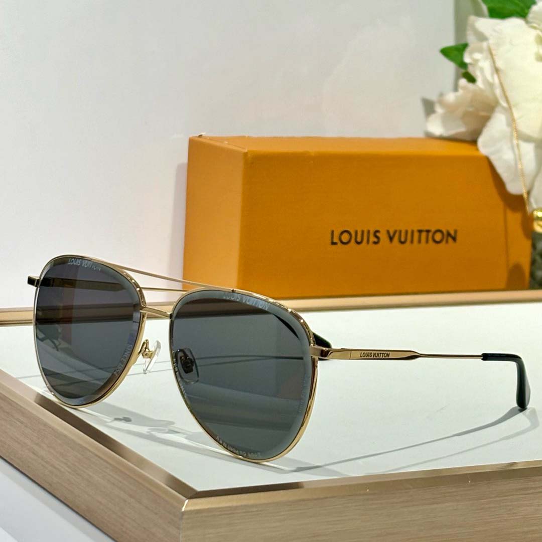 Louis Vuitton LV Super Vision Metal Pilot Sunglasses   Z2625U - PerfectKickZ