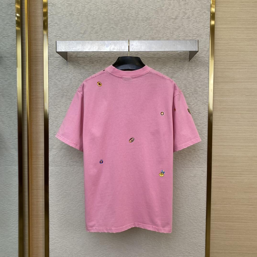 Balenciaga Fruity T-Shirt Medium Fit In Faded Dirty - PerfectKickZ
