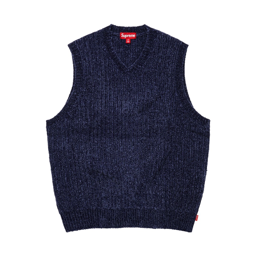 Supreme Chenille Sweater Vest  - PerfectKickZ