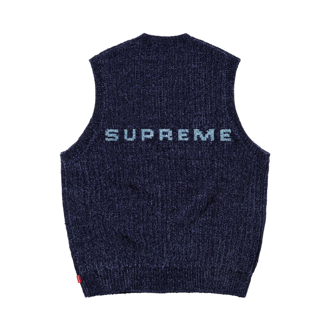 Supreme Chenille Sweater Vest  - PerfectKickZ