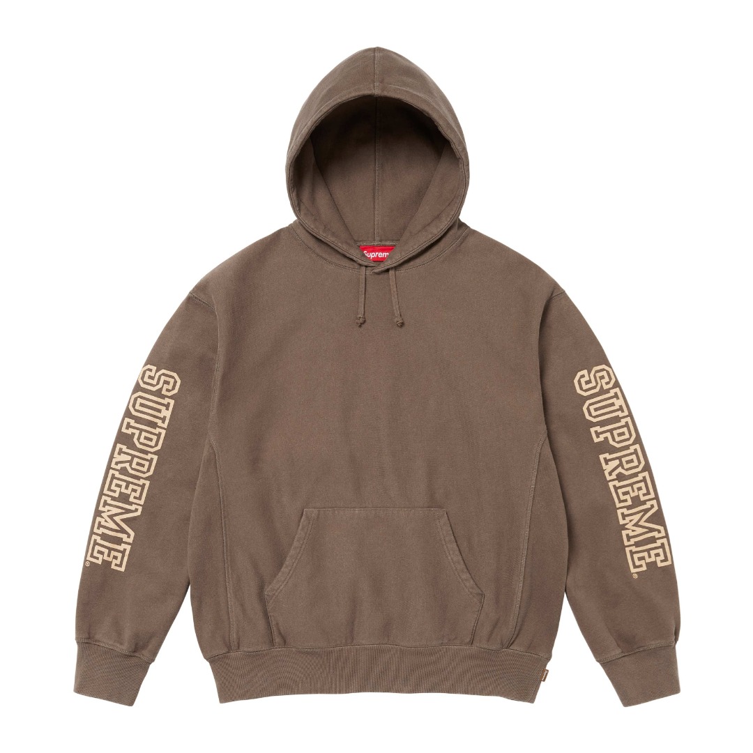 Supreme Collegiate Sleeve Hooded Sweatshirt  - PerfectKickZ