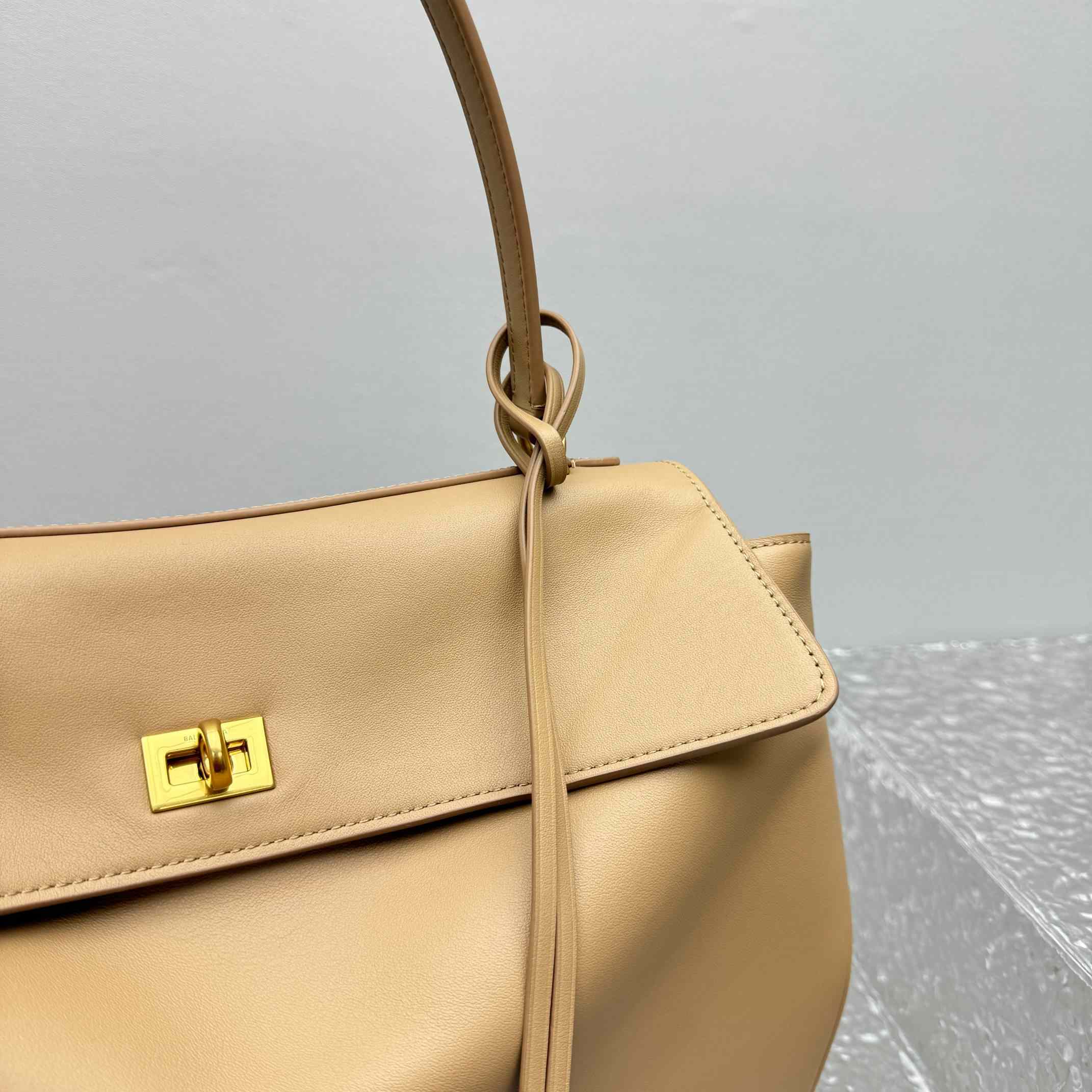 Balenciaga Rodeo Medium Handbag In Latte  - PerfectKickZ
