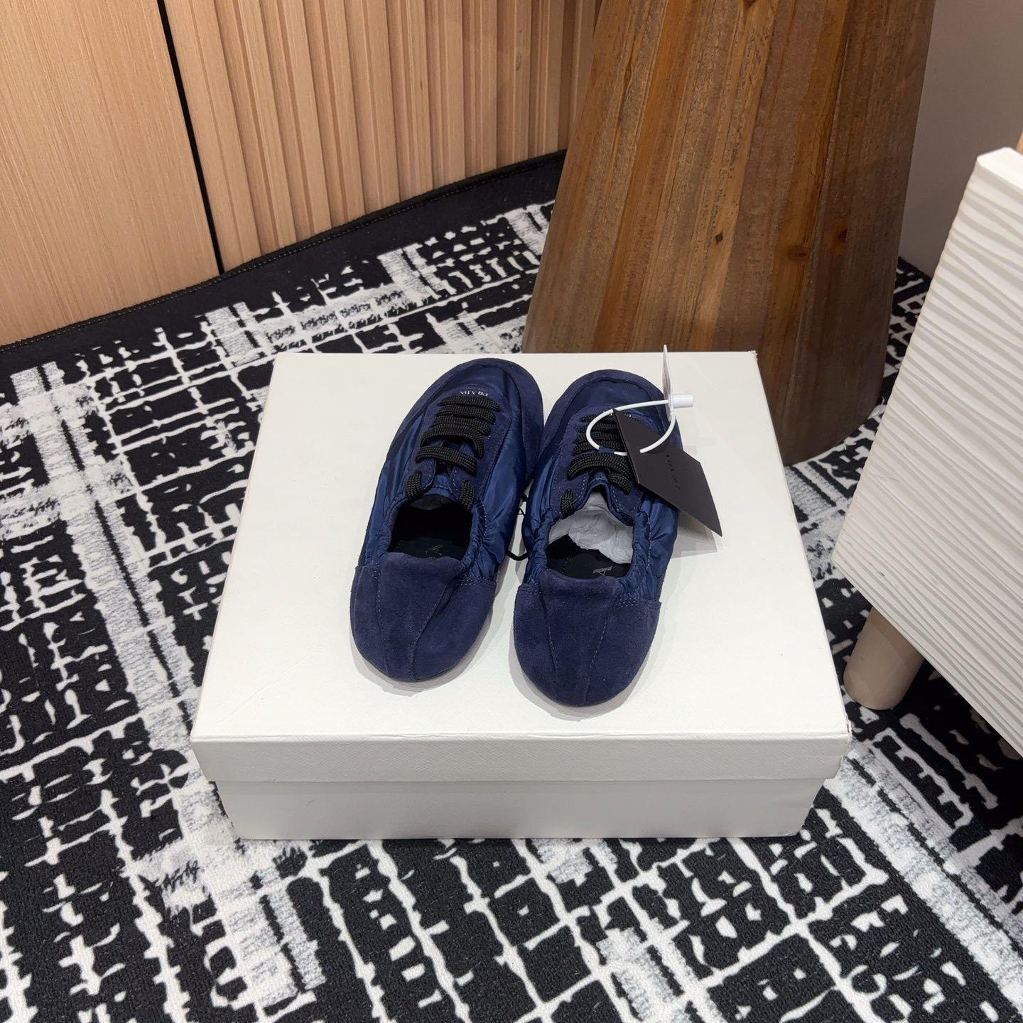 Prada Collapse Re-Nylon And Suede Sneakers - PerfectKickZ
