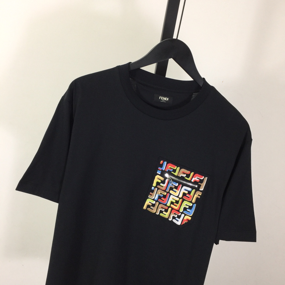 Fendi Lunar New Year Black Cotton T-shirt - PerfectKickZ