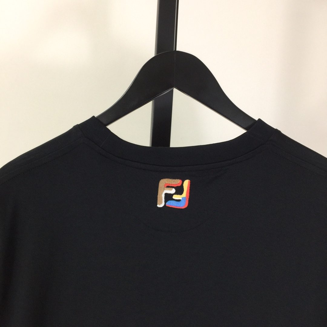 Fendi Lunar New Year Black Cotton T-shirt - PerfectKickZ