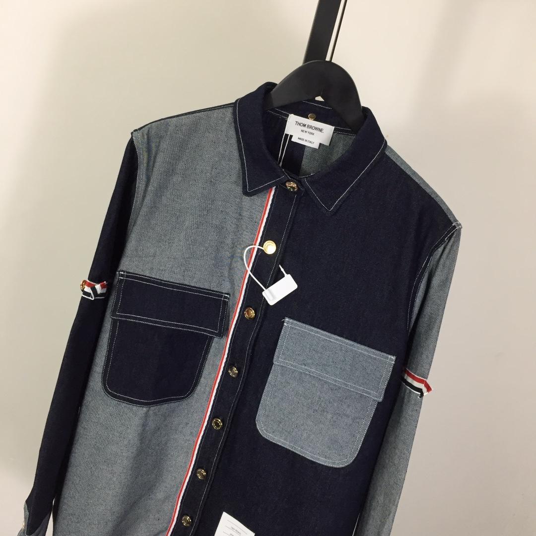 Thom Browne Oxford Lavoration Trim Classic Shirt - PerfectKickZ