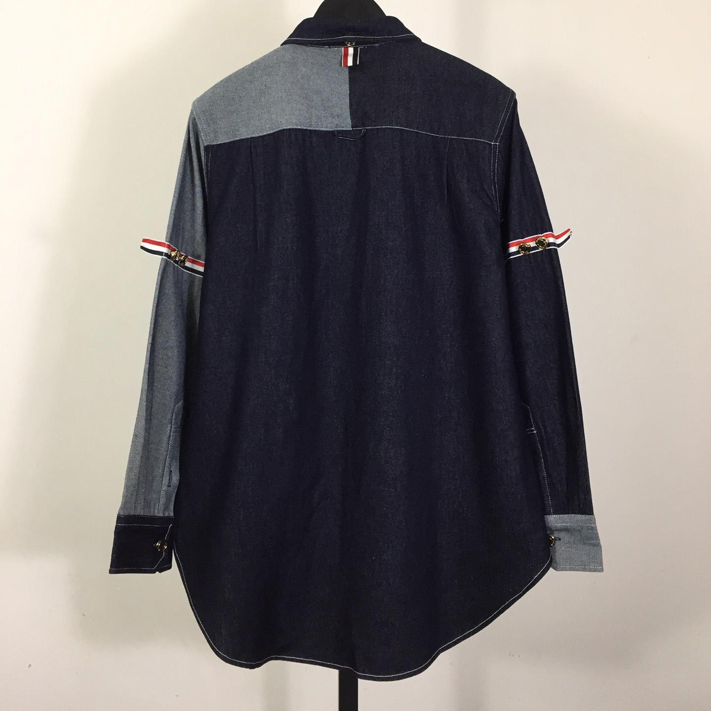 Thom Browne Oxford Lavoration Trim Classic Shirt - PerfectKickZ