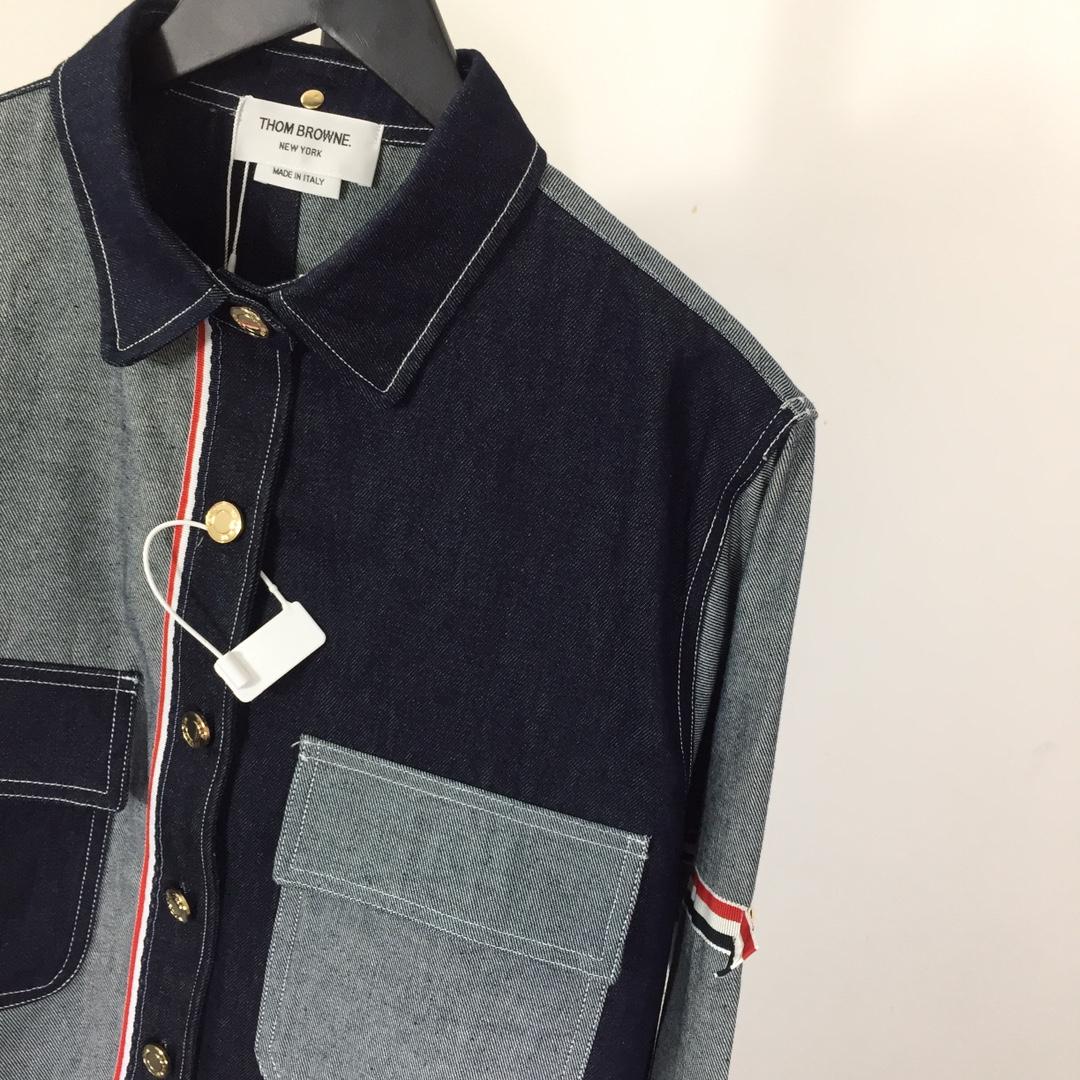 Thom Browne Oxford Lavoration Trim Classic Shirt - PerfectKickZ