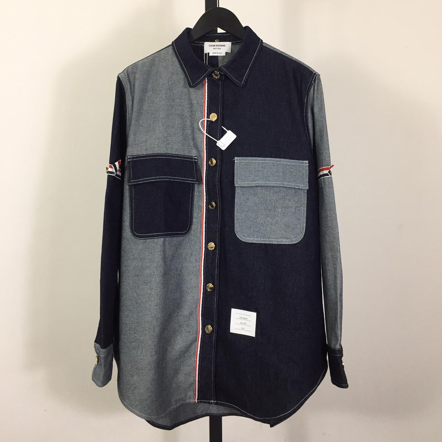 Thom Browne Oxford Lavoration Trim Classic Shirt - PerfectKickZ