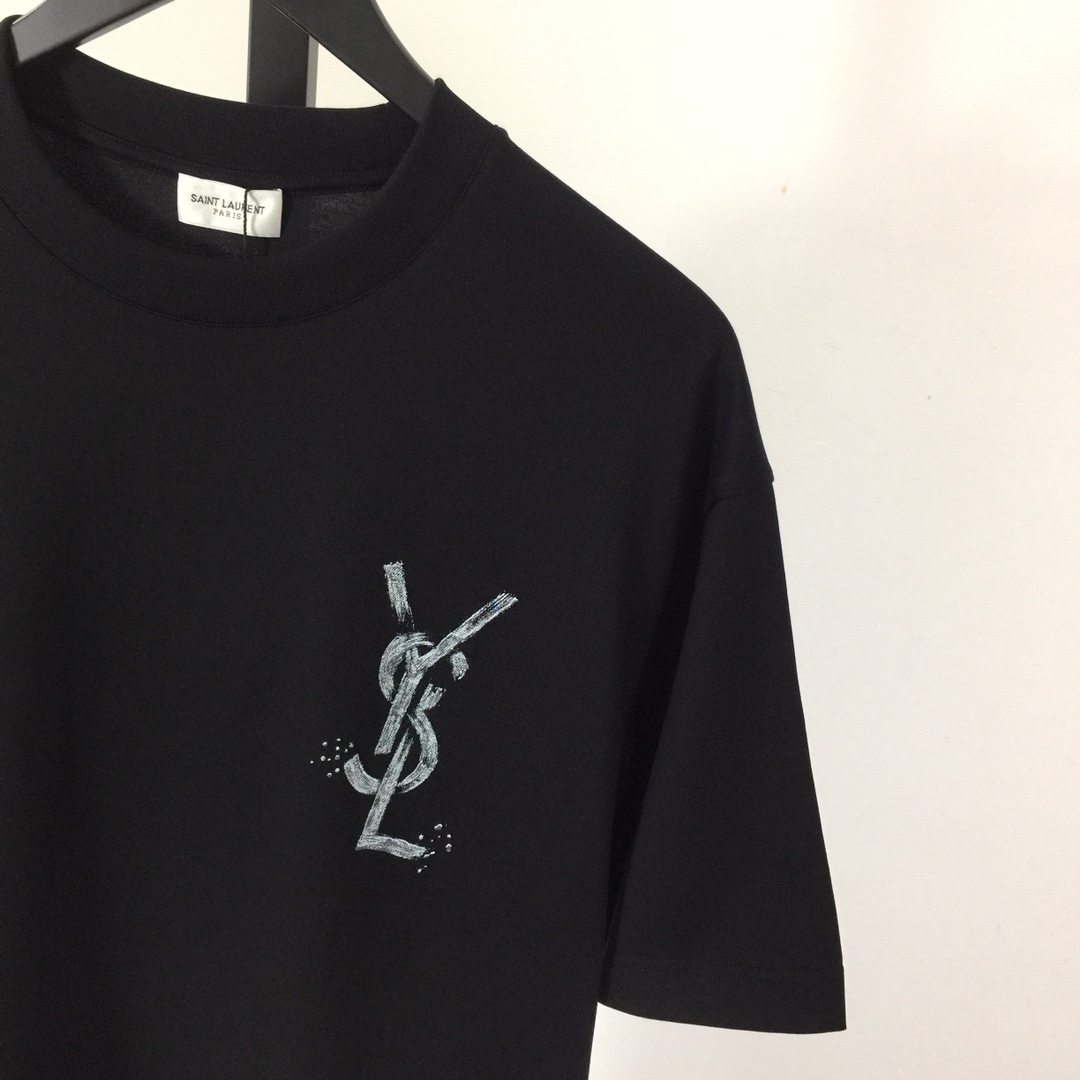 Saint Laurent Cotton-jersey T-shirt  - PerfectKickZ